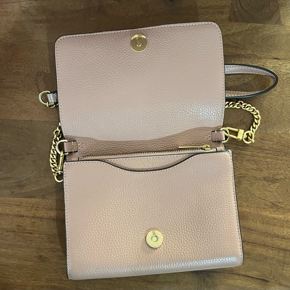 Tory Burch Blush Crossbody Bag with Gold Accents - Picture 8 of 13